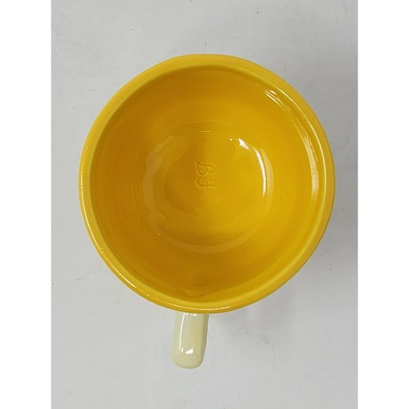 Vintage Yellow Ceramic Teapot W Lid & Coffee/Tea Cup Yellow/White Single Serve - Picture 14 of 16